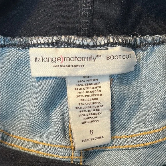 Liz Lange for Target Blue Flare Jeans - Picture 3 of 3